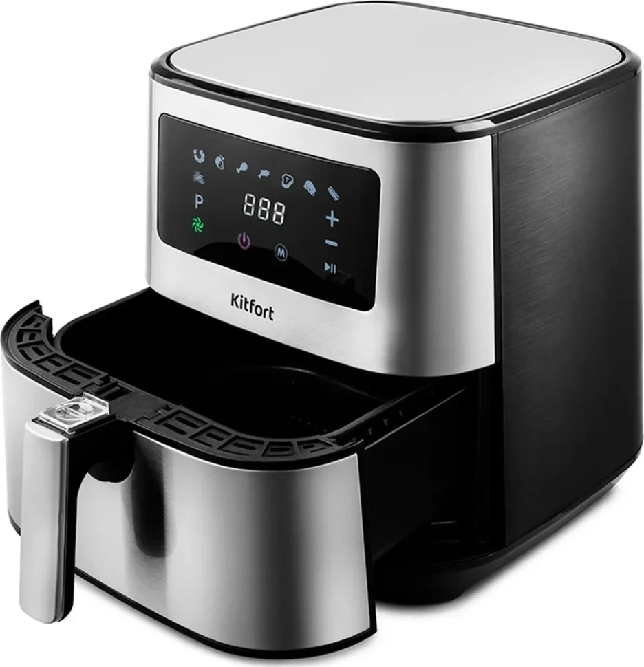 Аэрогриль Kitfort KT-2228 5.5л 1700Вт серебристый (КТ-2228)