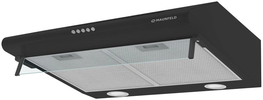 Вытяжка козырьковая Maunfeld MP-1 60 черный управление: кнопочное (1 мотор)  