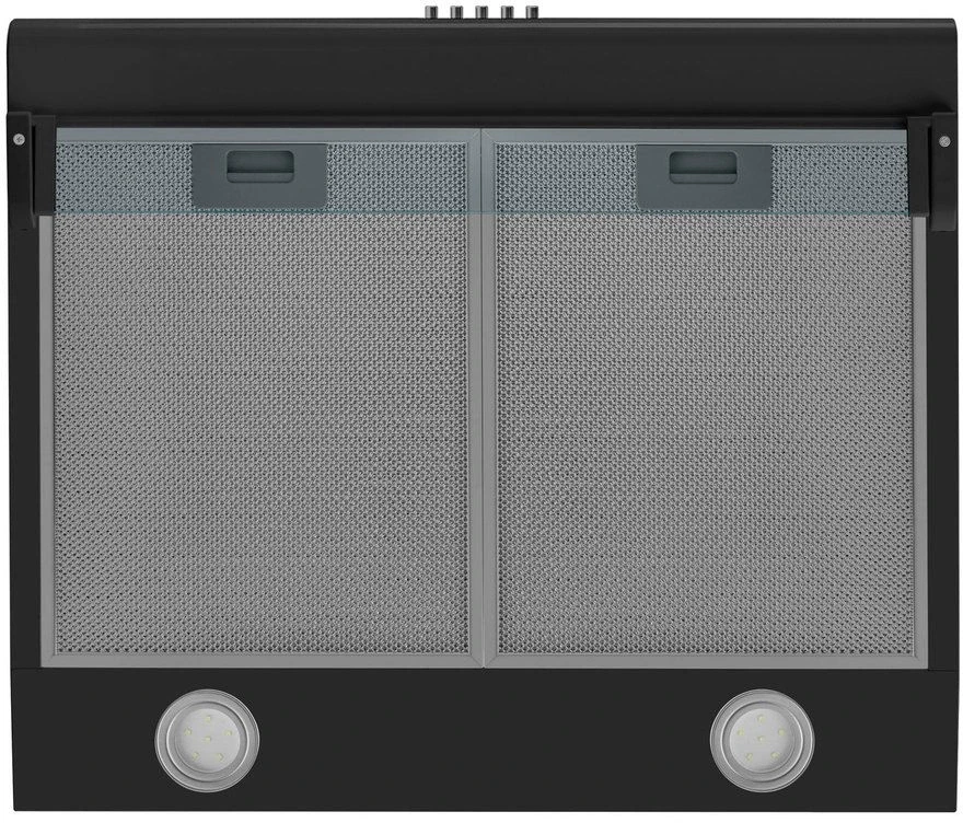 Вытяжка козырьковая Maunfeld MP-1 60 черный управление: кнопочное (1 мотор)  