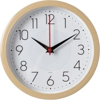 Часы настенные аналоговые Бюрократ WALLC-R83P D22см белый/бежевый (WALLC-R83P22/IVORY)  