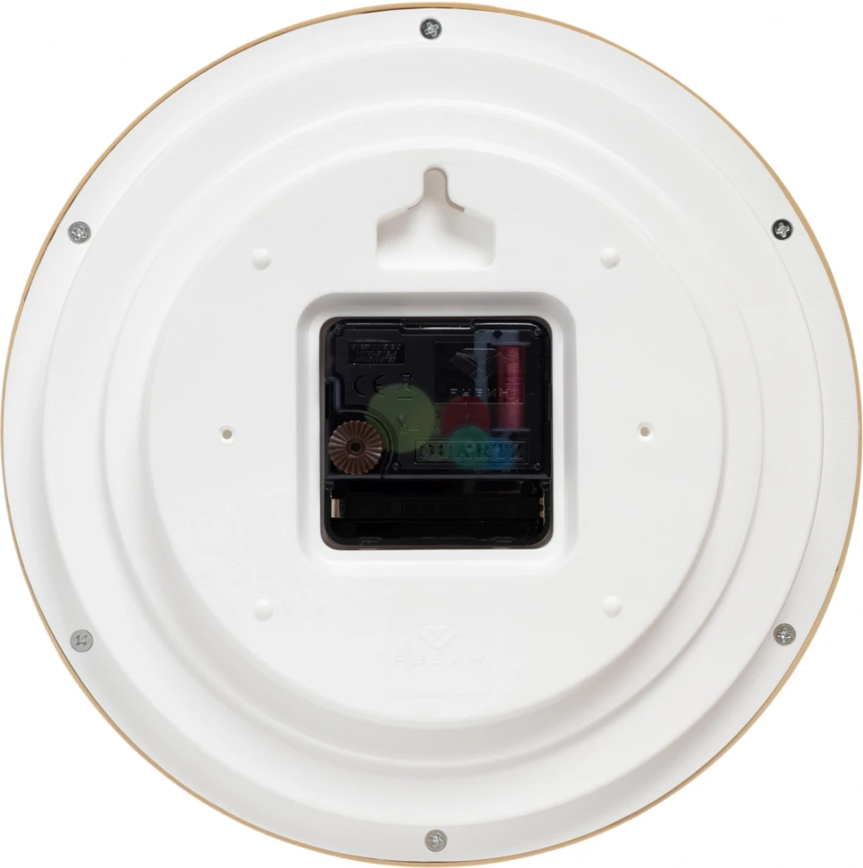 Часы настенные аналоговые Бюрократ WALLC-R83P D22см белый/бежевый (WALLC-R83P22/IVORY)  