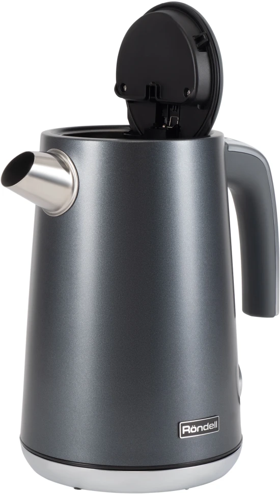 Чайник электрический Rondell 1002-RE-01 1.7л. 2200Вт черный корпус: металл (RDE-1002)  