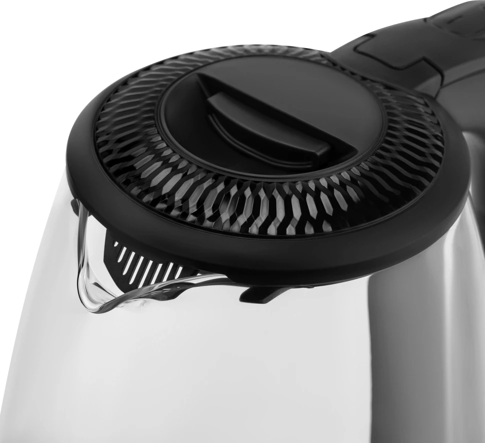 Чайник электрический Vitek VT-7074 1.7л. 2200Вт прозрачный/черный корпус: стекло/пластик  