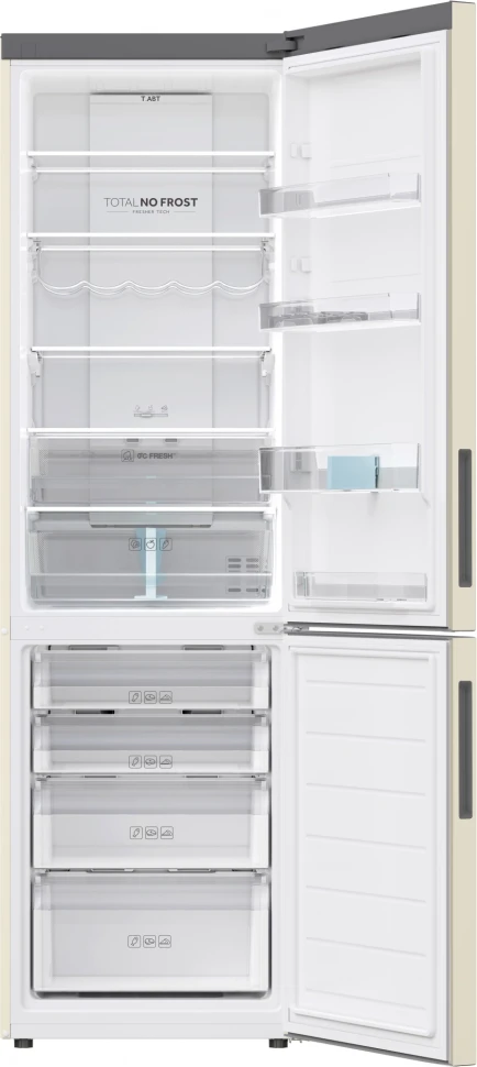 Холодильник Haier C2F637CCGU1 2-хкамерн. бежевый