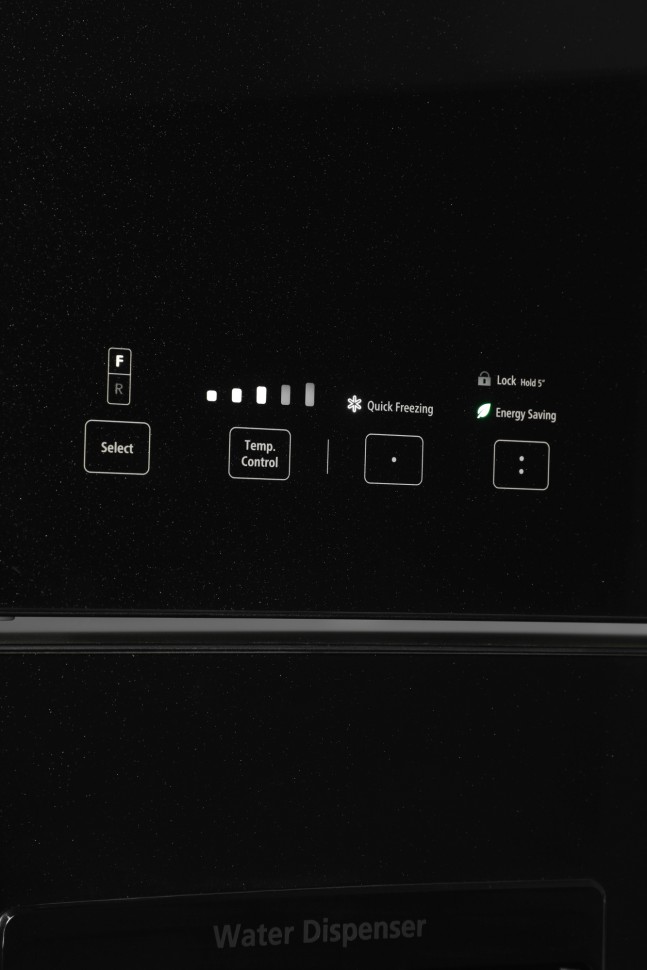 Холодильник Hitachi R-W660PUC7 GBK 2-хкамерн. черный стекло инвертер  