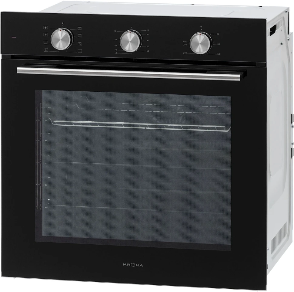 Духовой шкаф Электрический Krona BIRNE 60 BL черный  