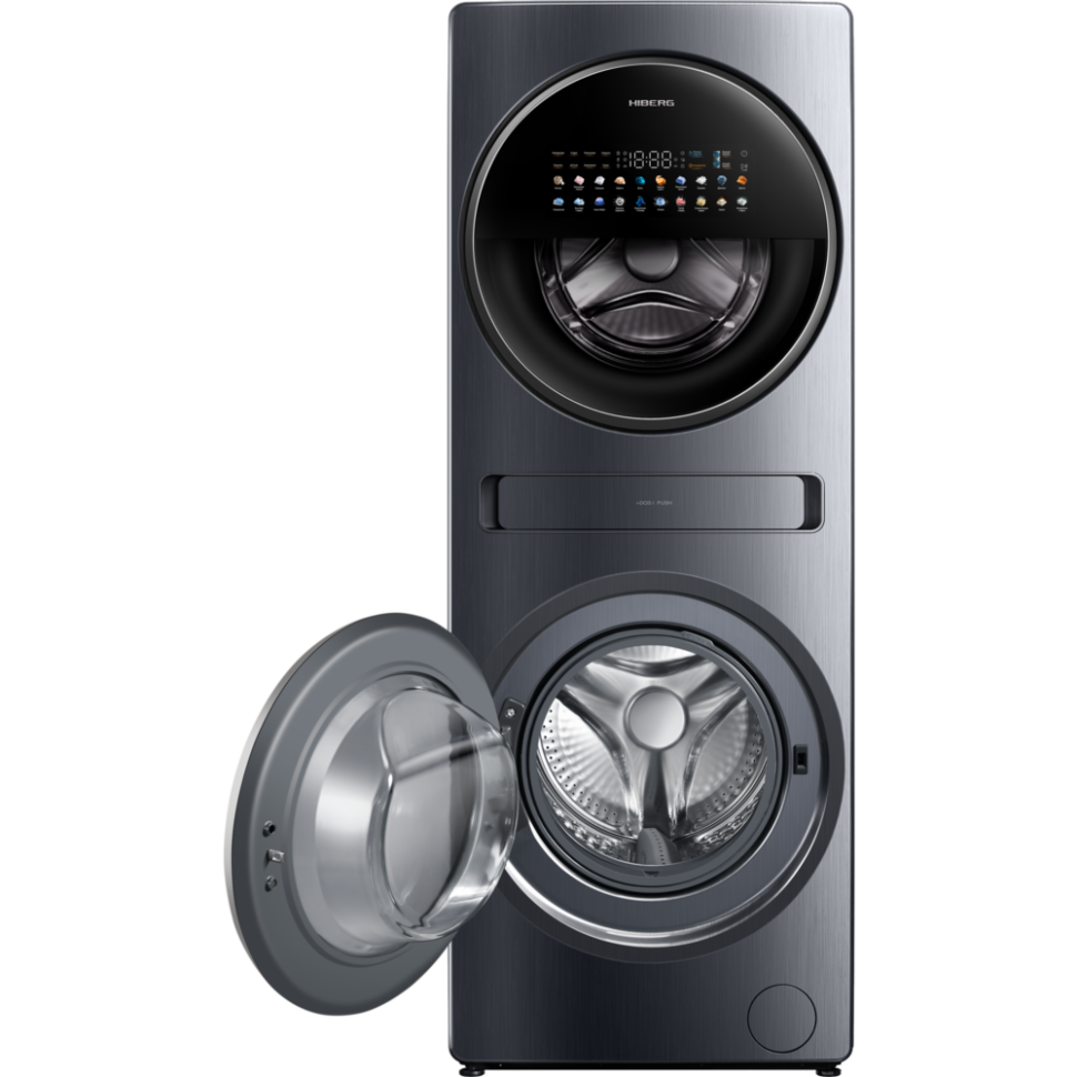 Cтиральная машина с сушкой HIBERG TOWER i-DD 107-612 Sd (2 барабана)