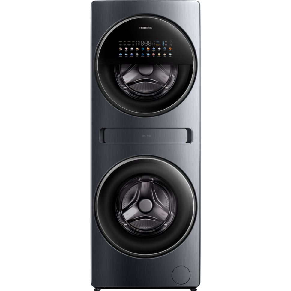 Cтиральная машина с сушкой HIBERG TOWER i-DD 107-612 Sd (2 барабана)