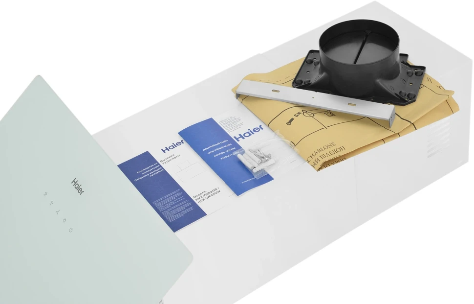 Вытяжка каминная Haier HVX-W692GW белый управление: сенсорное (1 мотор)  