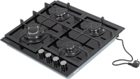 Газовая варочная поверхность Hyundai HHG 6436 BG черный