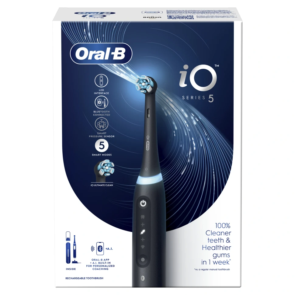 Зубная щетка электрическая Oral-B iO Series 5 iOG5.1B6.2DK черный  