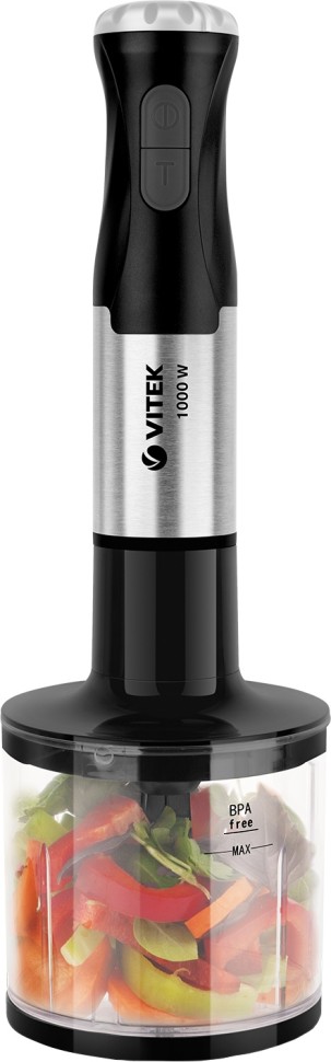Блендер погружной Vitek VT-3420 1000Вт черный  