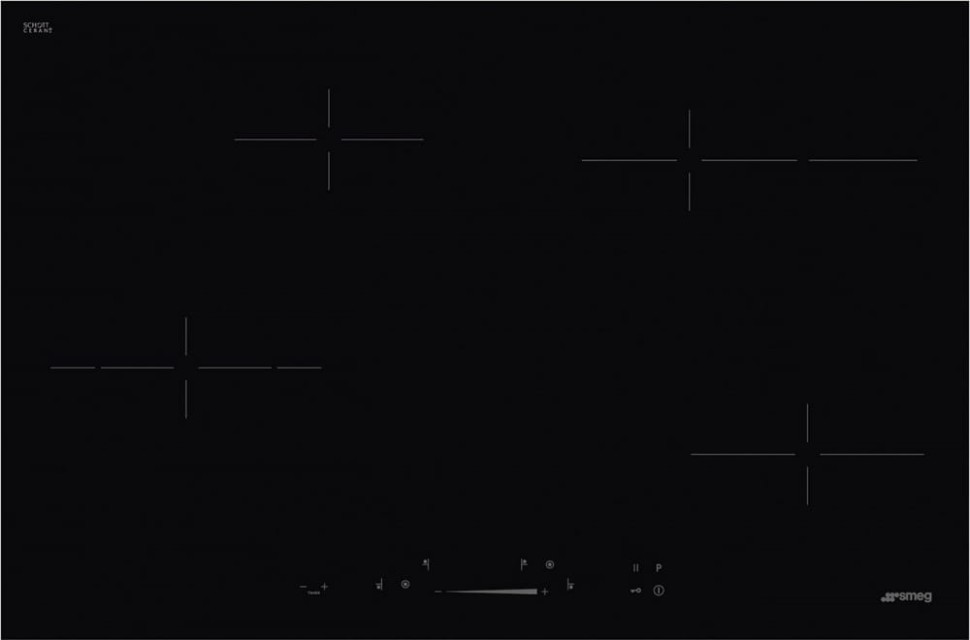 Стеклокерамическая панель Smeg SE484EMTD