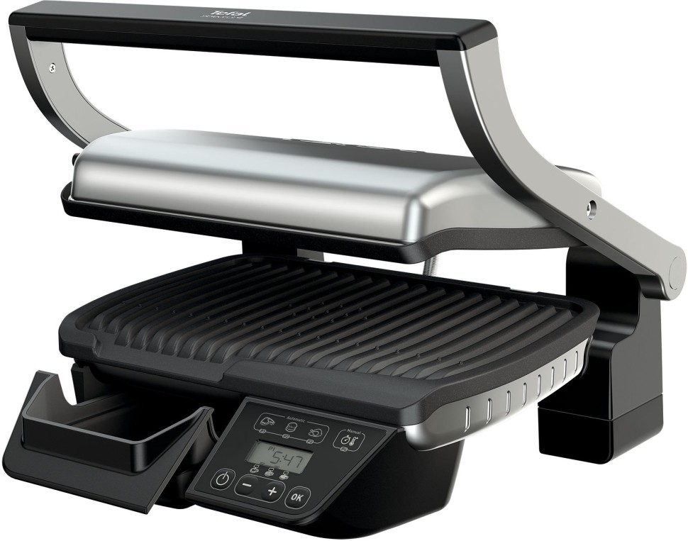 Электрогриль Tefal Optigrill GC740B30 2000Вт серебристый/черный