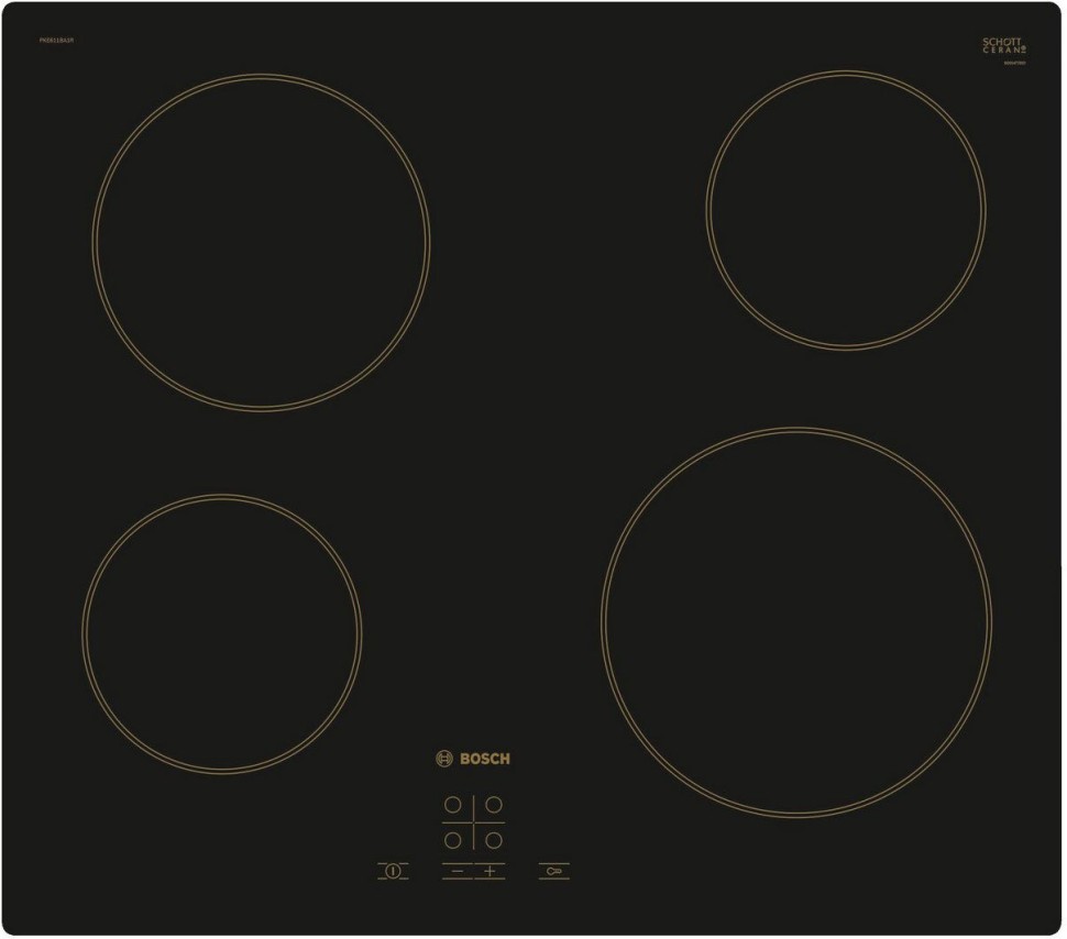 Варочная поверхность Bosch PKE611BA1R черный  