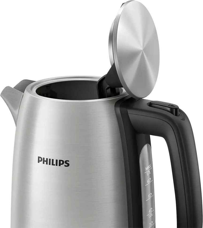 Чайник электрический Philips HD9353/90 1.7л. 2060Вт нержавеющая сталь/черный корпус: металл/пластик  