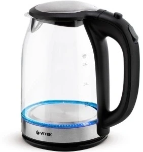 Чайник электрический Vitek VT-7095 1.8л. 2200Вт прозрачный корпус: стекло  