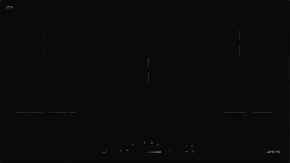 Стеклокерамическая панель Smeg SE495ETD