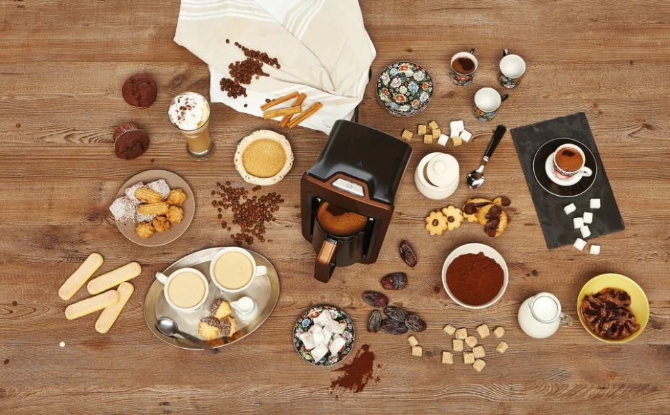 Кофеварка Электрическая турка Gorenje ATCM730T 730Вт медный/черный  