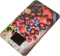 Весы кухонные электронные BBK KS107G макс.вес:5кг рисунок/ягоды