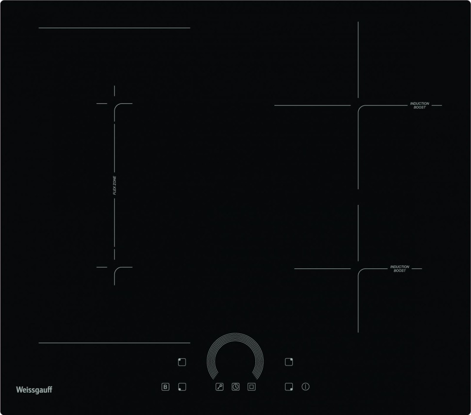 Индукционная варочная поверхность Weissgauff HI 643 BFZC черный
