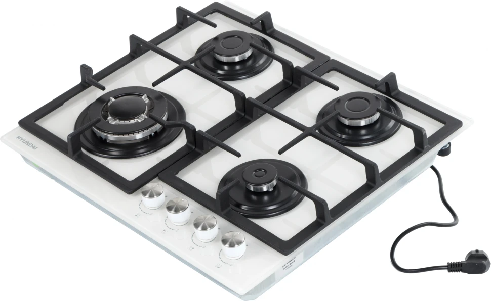 Газовая варочная поверхность Hyundai HHG 6436 WG белый