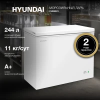 Морозильный ларь Hyundai CH25031 белый 120Вт