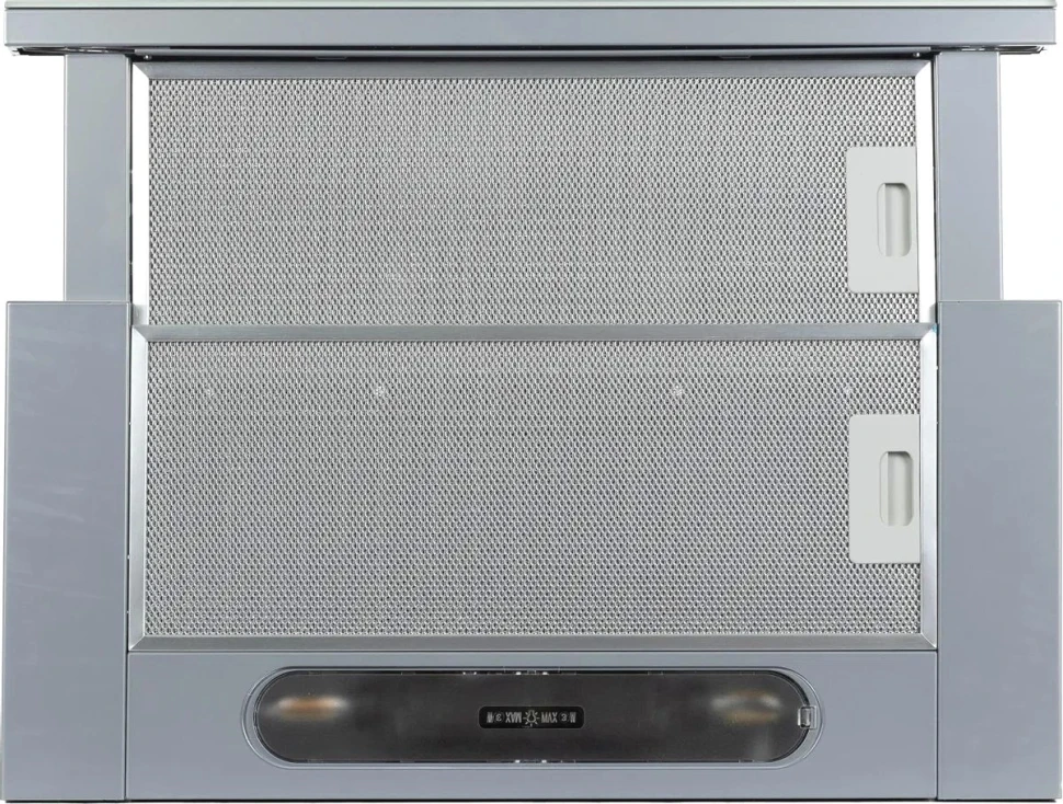 Вытяжка встраиваемая Jet Air Orion LX/GR/F/60/VT серый/стекло черное управление: кнопочное (1 мотор)