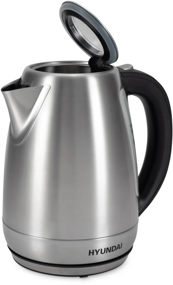 Чайник электрический Hyundai HYK-S8408 1.7л. 2200Вт серебристый матовый/черный корпус: металл  