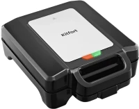 Вафельница Kitfort КТ-4673 1600Вт черный/серебристый