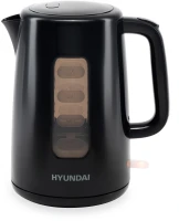 Чайник электрический Hyundai HYK-P2501 2.5л. 2200Вт черный корпус: пластик
