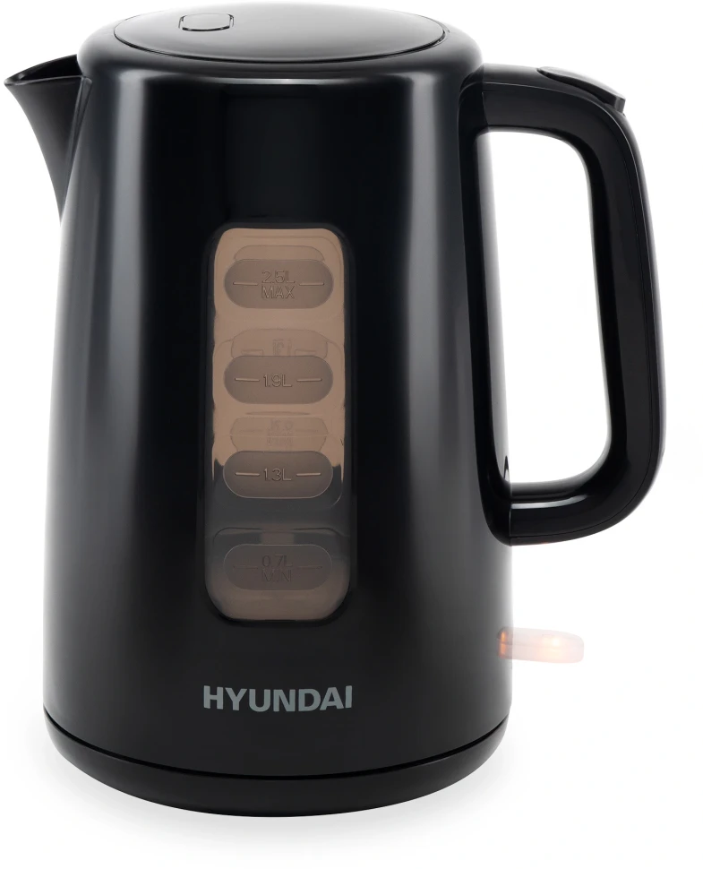 Чайник электрический Hyundai HYK-P2501 2.5л. 2200Вт черный корпус: пластик  