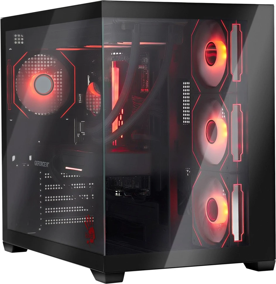 ПК Bloody BD-PC RAB84V2 TWR Ryzen 7 7700 (3.8) 32Gb SSD1Tb RTX5060TI 8Gb Windows 11 Home 64 2.5xGbitEth 750W черный (RUS) (2142127)  