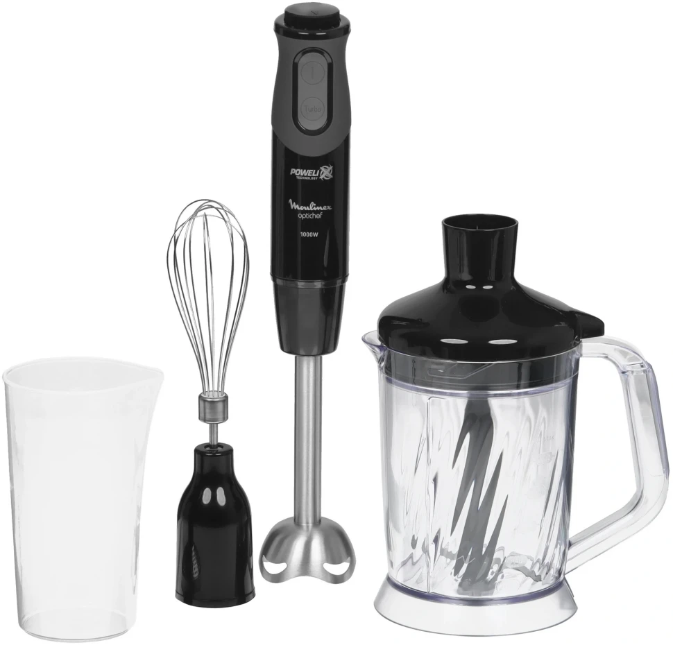 Блендер погружной Moulinex DD64R810 1000Вт серебристый/черный