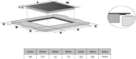 Варочная поверхность Weissgauff HV 640 B черный