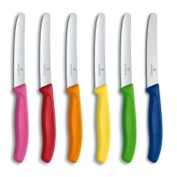 Набор ножей кухон. Victorinox Swiss Classic Tomato and Table Knife 6.7839.6G (6.7839.6G) компл.:6предм. ассорти европодвес
