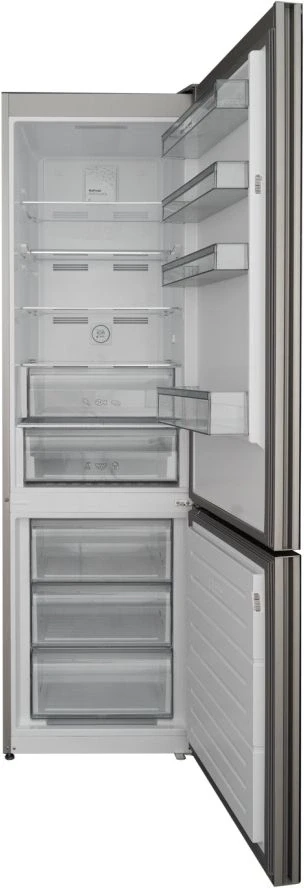 Холодильник Schaub Lorenz SLU S379Y4E 2-хкамерн. черное стекло