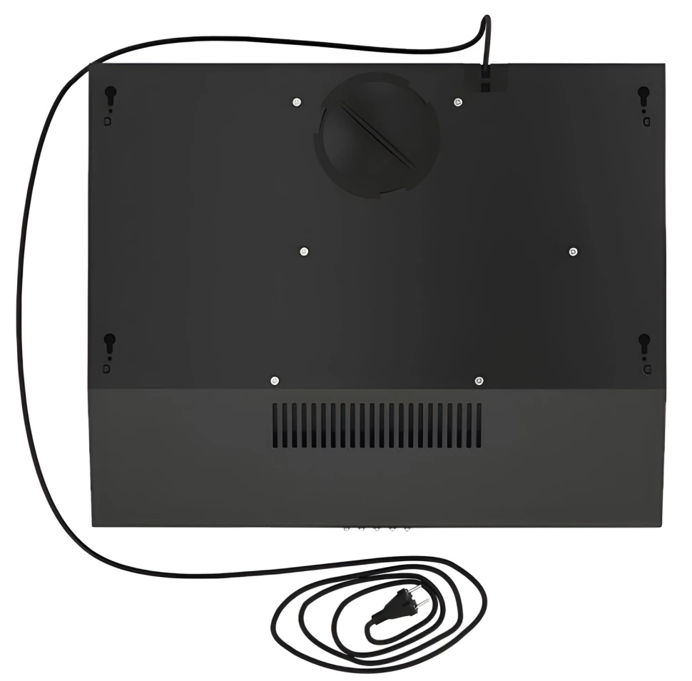 Вытяжка встраиваемая Elikor ECO BK 60 черный управление: кнопочное (2 мотора)  