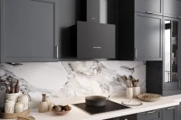 Вытяжка каминная Elikor Метеорит 60П-700-Э4Д черный/серебристый управление: электронное (1 мотор)