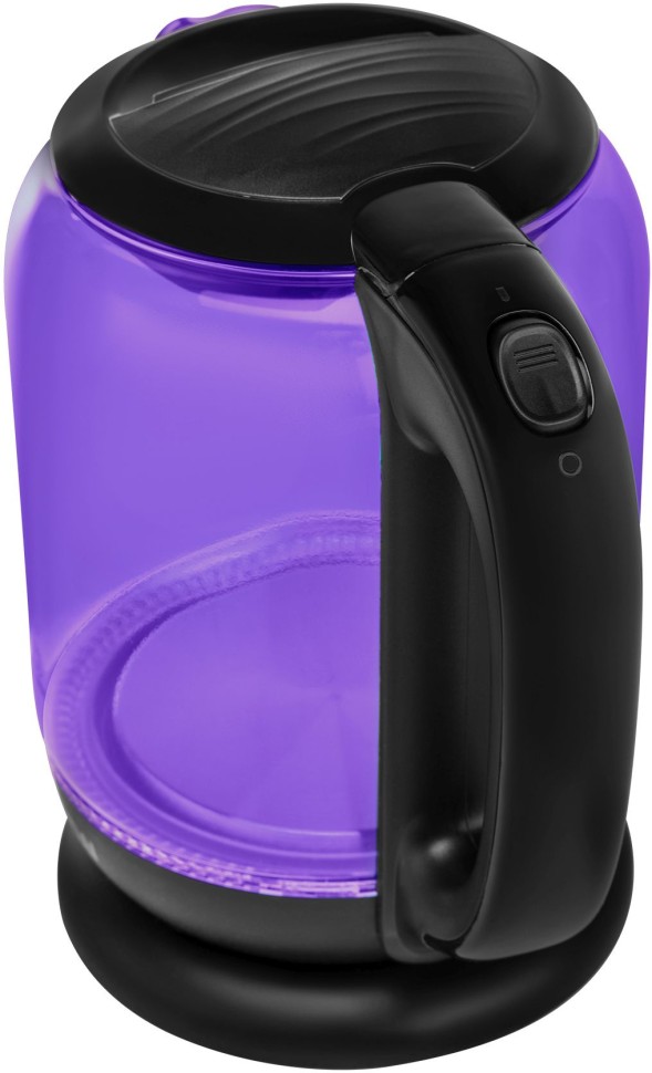 Чайник электрический Hyundai HYK-G5809 1.7л. 2200Вт фиолетовый/черный корпус: стекло