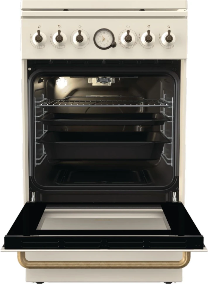 Плита Газовая Gorenje GGI5BCLI бежевый (металлическая крышка) реш.чугун