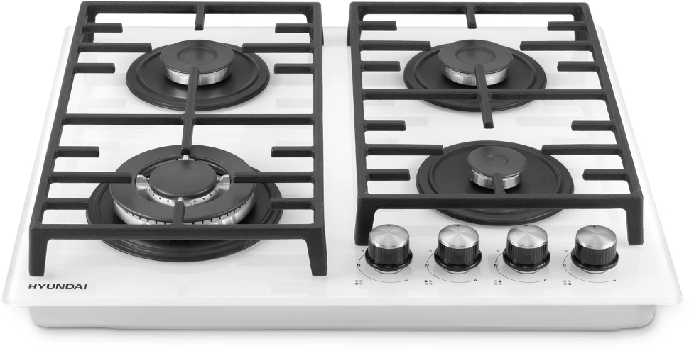 Газовая варочная поверхность Hyundai HHG 6438 WG белый