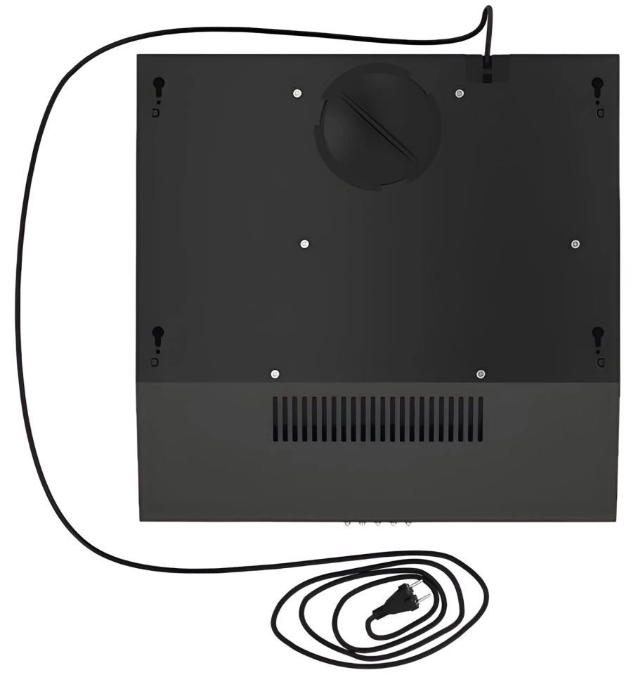 Вытяжка встраиваемая Elikor ECO BK 50 черный управление: кнопочное (2 мотора)  