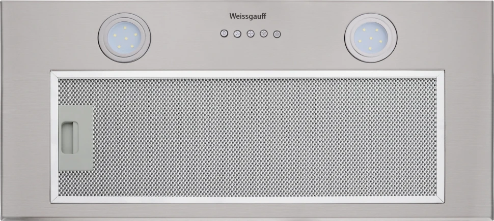 Вытяжка встраиваемая Weissgauff Dubhe 60 PB IX нержавеющая сталь управление: кнопочное (1 мотор)  