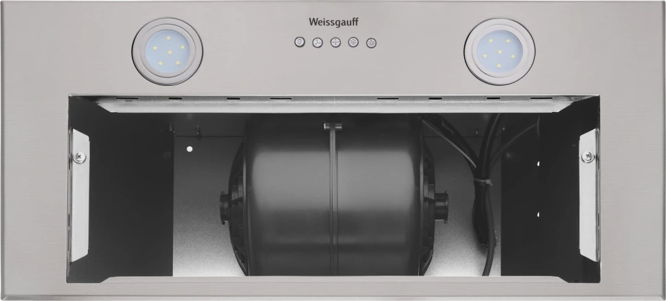 Вытяжка встраиваемая Weissgauff Dubhe 60 PB IX нержавеющая сталь управление: кнопочное (1 мотор)  