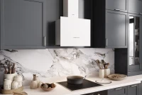 Вытяжка каминная Elikor Метеорит 60П-700-Э4Д белый управление: электронное (1 мотор)