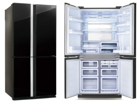 Холодильник трехкамерный Sharp SJGX98PBK  