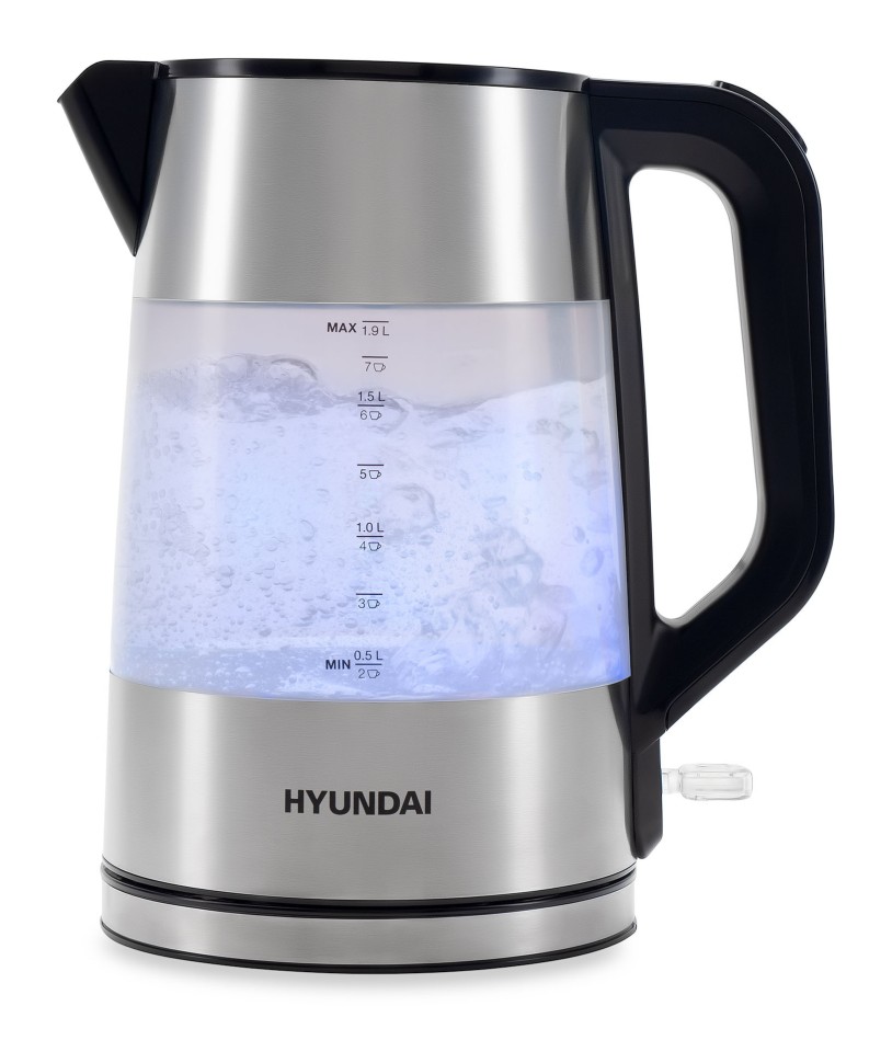 Чайник электрический Hyundai HYK-P4026 1.9л. 2200Вт черный корпус: пластик  