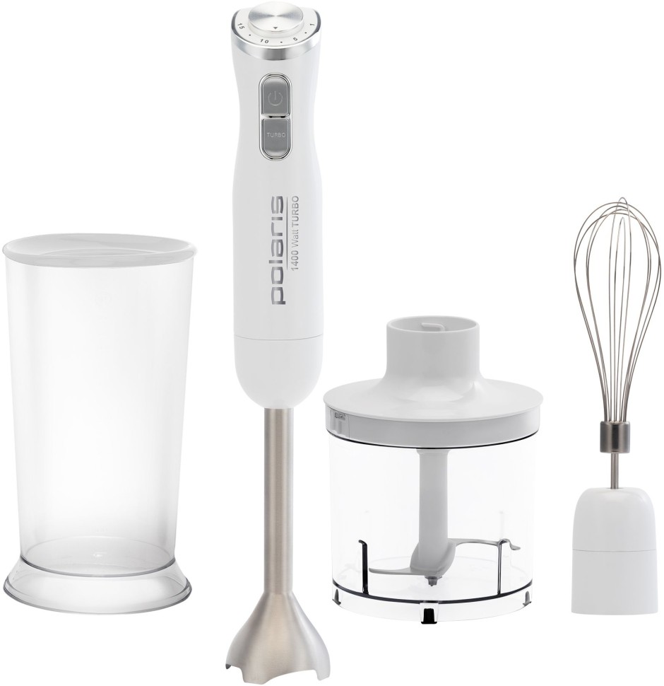 Блендер погружной Polaris PHB 1476 1400Вт белый/серебристый