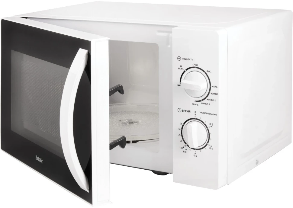 Микроволновая Печь BBK 20MWG-738M/W C 20л. 700Вт белый/черный